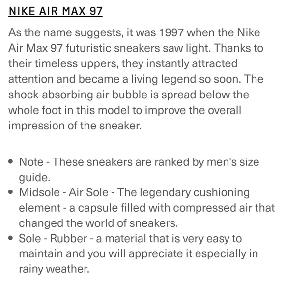 Boy's Nike Air Max 97 - Picture 6 of 6